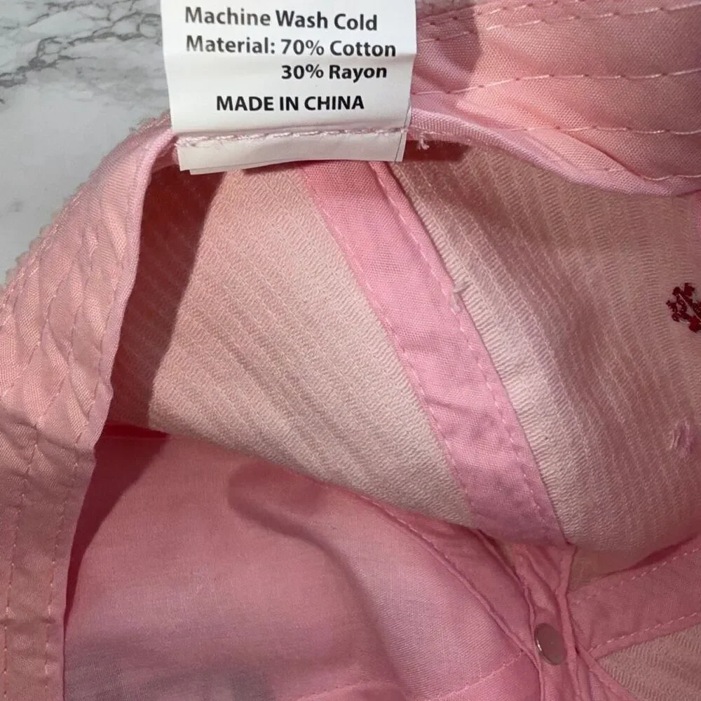 LA CROIX Pink Corduroy Cherry Blossom Dad Hat